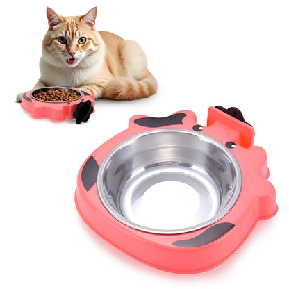 Stainless Steel Spill-Resistant Water Bowl for Pet Crates - 7.5 x 7.4 x 1.7 Inches - Suitable for Dogs, Cats, and Small Animals