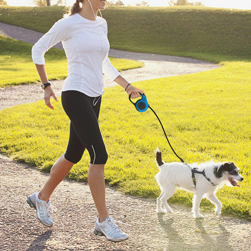 16.5FT Automatic Retractable Dog Leash with Complimentary Pet Collar - Free Shipping in the U.S.