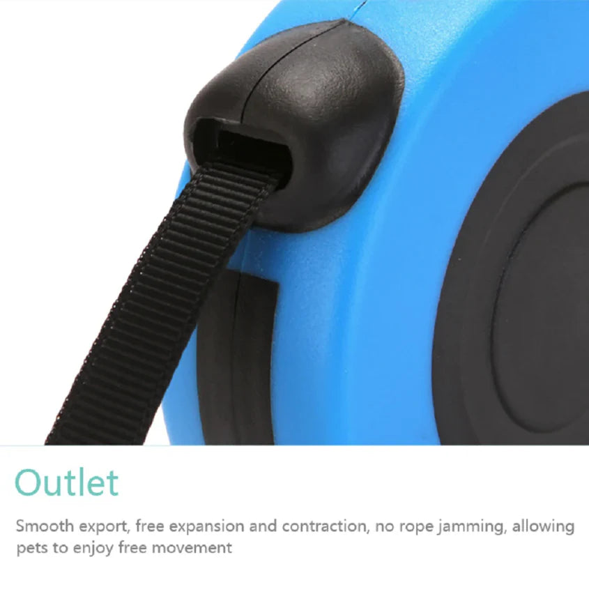 16.5FT Automatic Retractable Dog Leash with Complimentary Pet Collar - Free Shipping in the U.S.