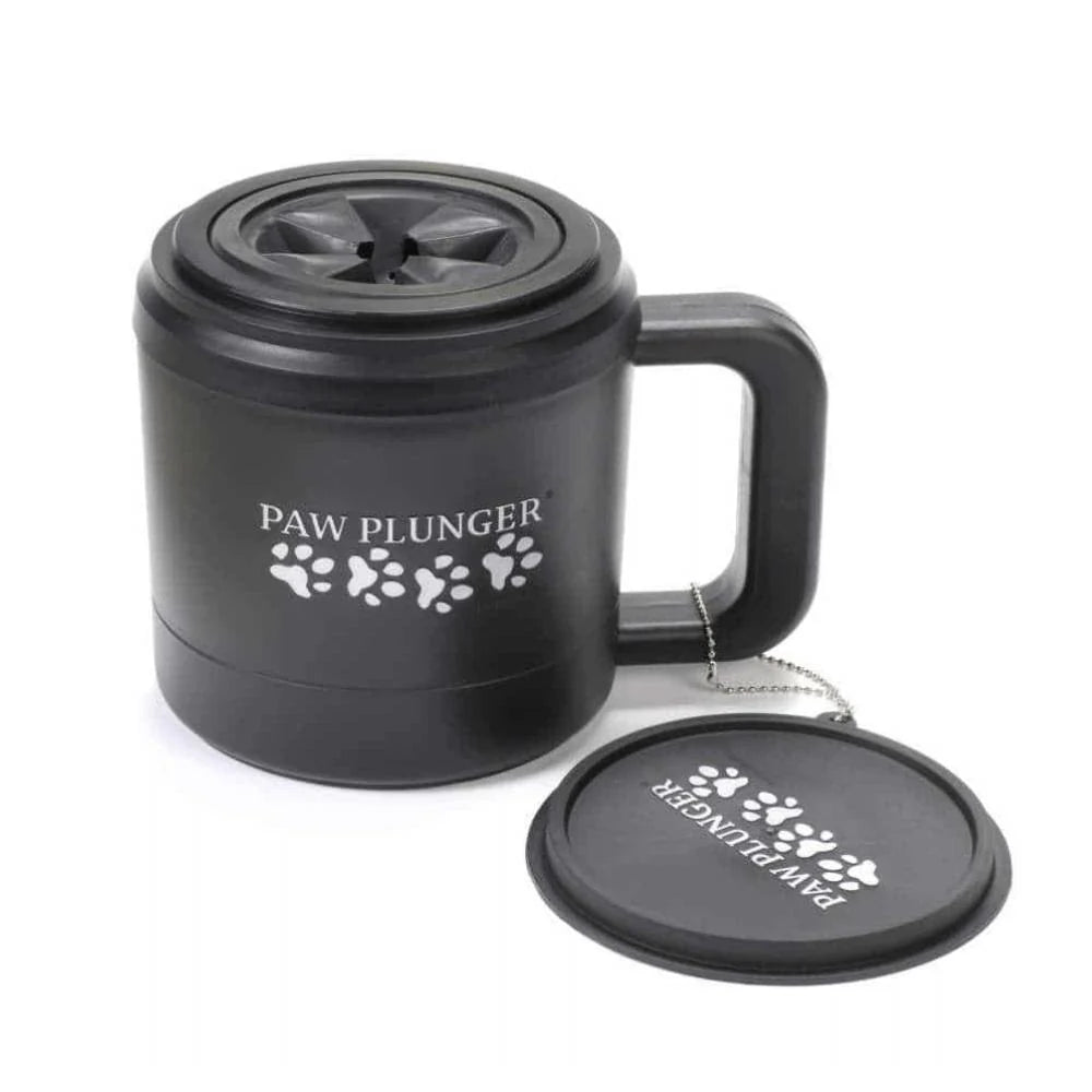 Paw Plunger Gentle Paw Cleaner - Black, 5.25" L x 3.5" W x 4" H, Perfect for Maintaining Cleanliness in Your Home and Vehicle