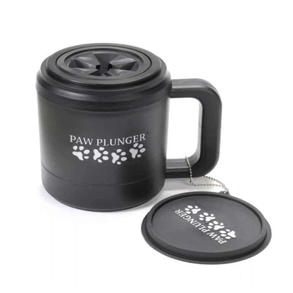 Paw Plunger Gentle Paw Cleaner - Black, 5.25" L x 3.5" W x 4" H, Perfect for Maintaining Cleanliness in Your Home and Vehicle