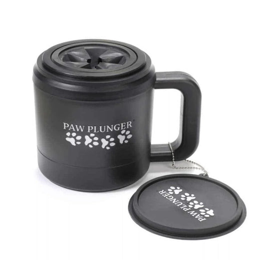 Paw Plunger Gentle Paw Cleaner - Black, 5.25" L x 3.5" W x 4" H, Perfect for Maintaining Cleanliness in Your Home and Vehicle
