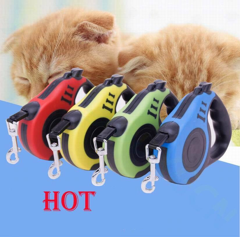 16.5FT Automatic Retractable Dog Leash with Complimentary Pet Collar - Free Shipping in the U.S.
